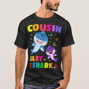 Camiseta Primo Do Tubarão-Bebê Tubarão-Primo De Anivers