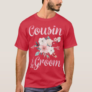 Camiseta Primo Feliz Da Flor De Seta Do Groom Bride Husba