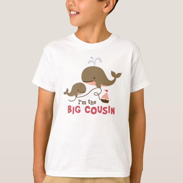 Camiseta Primo grande - baleia da modificação (Frente)