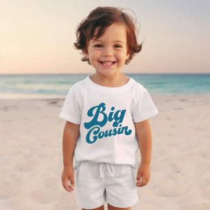 Camiseta Primo Grande Bonito Família Ocean Blue Matching