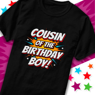 Camiseta Primo História em quadrinhos de Super Herói do Ani