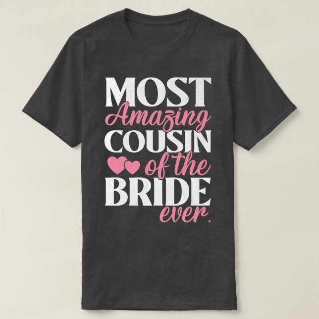 Camiseta Primo mais espantoso do casamento nobre (Frente do Design)
