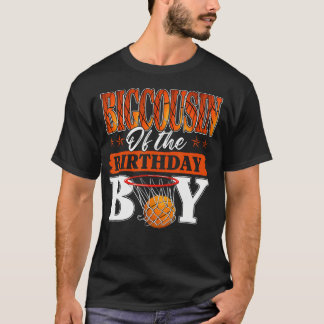 Camiseta Primo Mais Velho de Basquete da Família do Menino