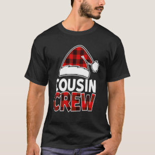 Camiseta Primo Natal Tripulação Buffalo Xadrez Vermelha P