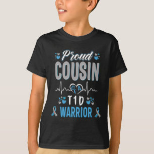 Camiseta Primo orgulhoso de T1D Sensibilização para diabete