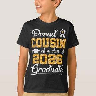 Camiseta Primo Orgulhoso De Um Formando Da Turma De 2026 Sê
