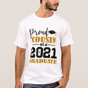 Camiseta Primo orgulhoso de um Formando de 2021