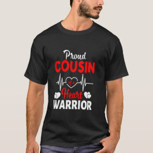 Camiseta Primo Orgulhoso de um Guerreiro Cardíaco Sensibili