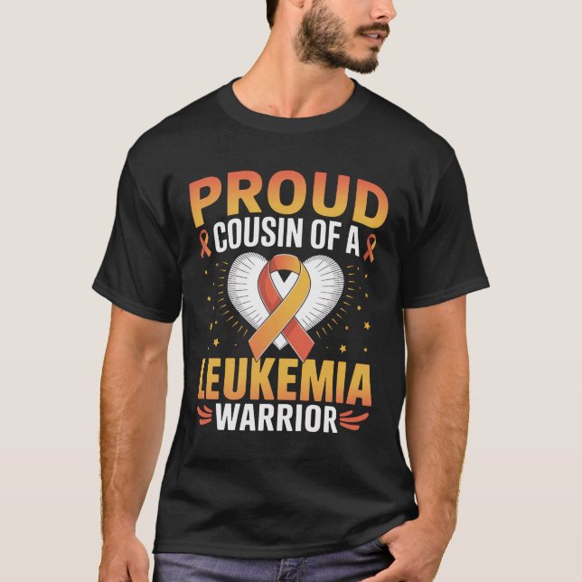 Camiseta Primo Orgulhoso De Uma Consciência Do Cancer Da Le (Frente)