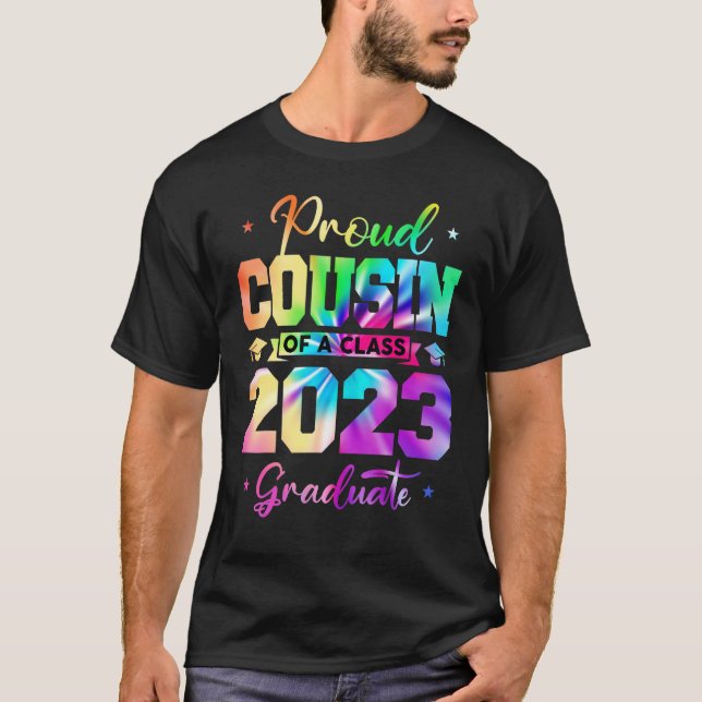 Camiseta Primo Orgulhoso de uma família T do Mais velho 23  (Frente)