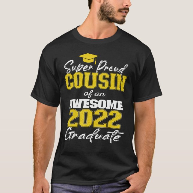 Camiseta Primo Super Orgulhoso Da Família Incrível Formando (Frente)