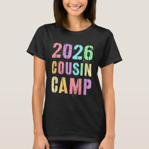 Camiseta Primos acampamento 2026 férias familiares tia trip