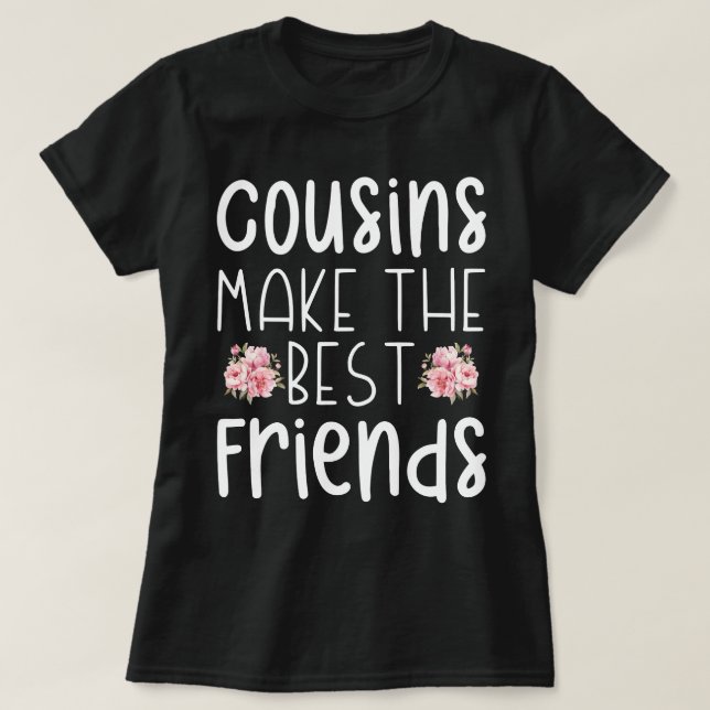 Camiseta Primos Fazem Os Melhores Amigos Engraçados Meninos (Frente do Design)