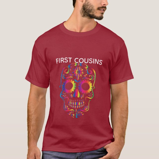 CAMISETA PRIMOS-MONSTRO ROSTO ESCURO (Frente)
