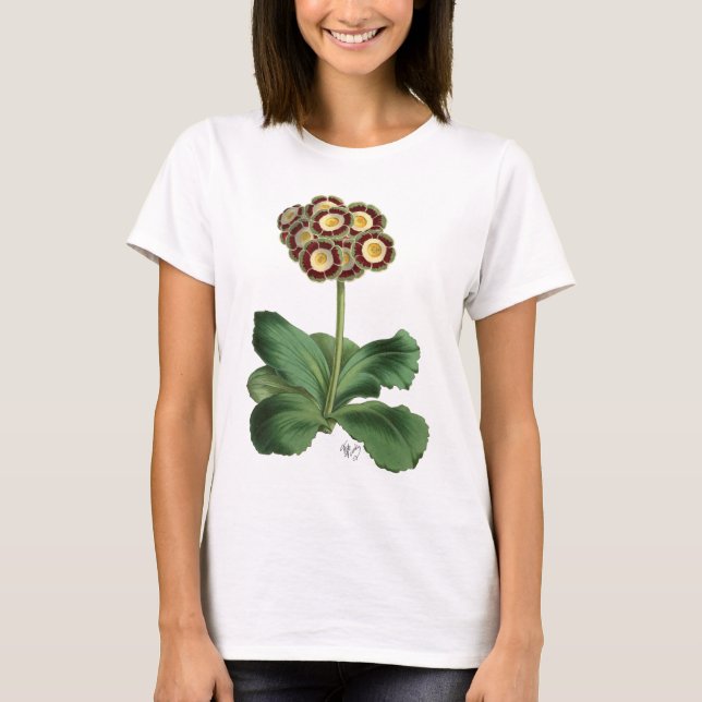 Camiseta Primula Auricula Vermelha (Frente)