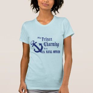 Camiseta Prince Charming é o oficial naval dos EUA