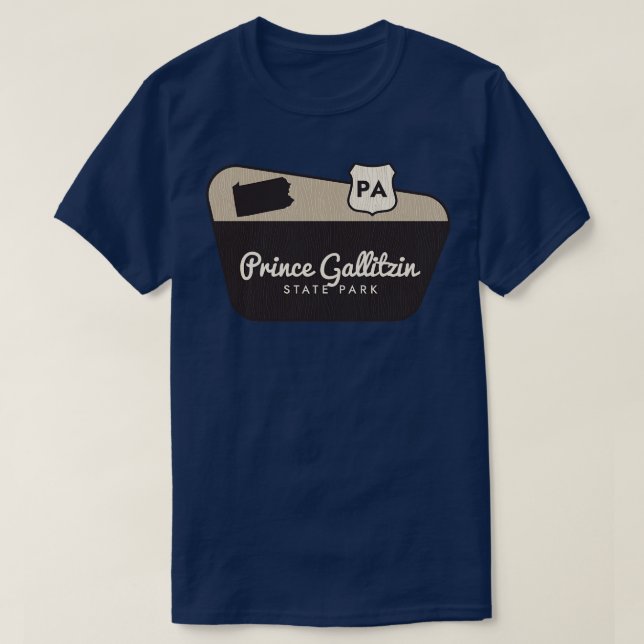 Camiseta Prince Gallitzin State Park Pensilvânia Welcome S (Frente do Design)