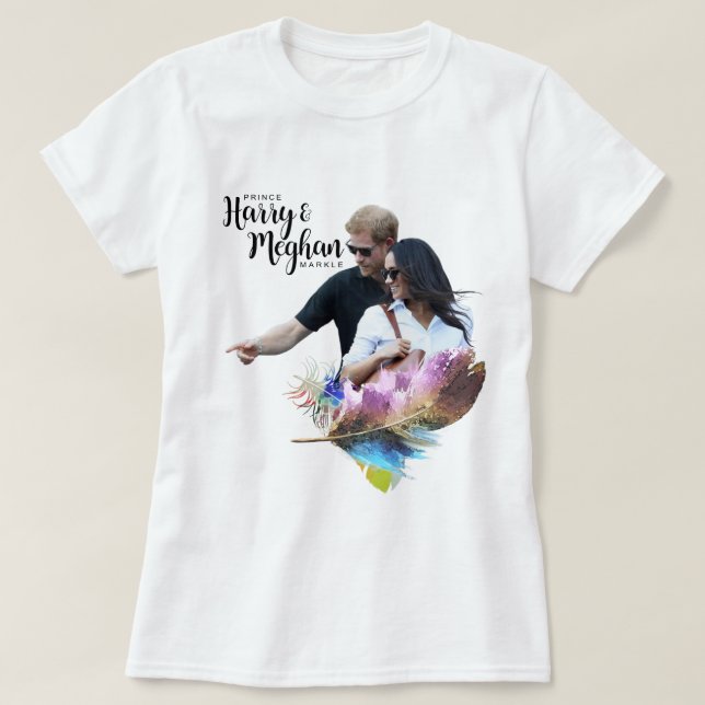 Camiseta Prince Harry & Meghan Markle (Frente do Design)