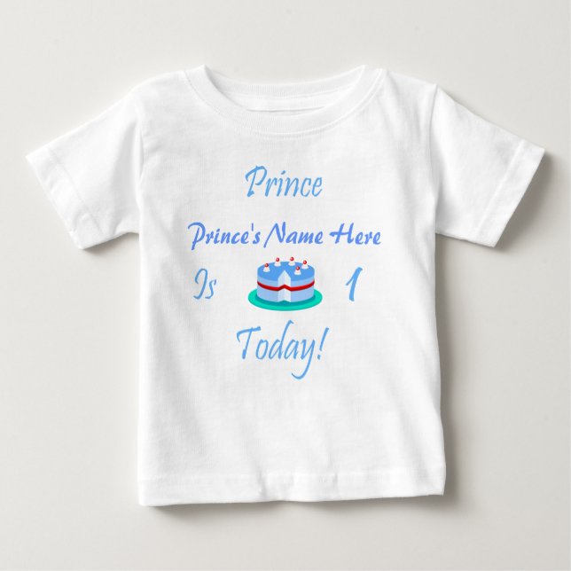 Camiseta Prince (Seu Nome) É 1 Hoje (Frente)