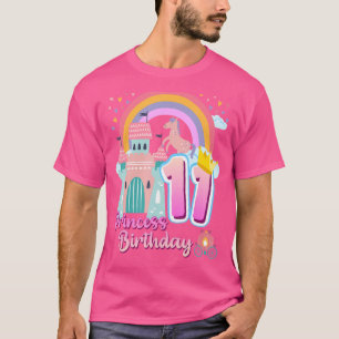 Camiseta Princesa 11 Birthday Horse Rainbow Castle Birthd
