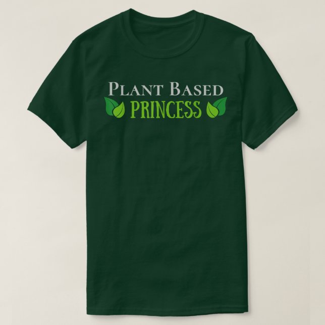Camiseta Princesa à base de plantas, Vegan, Vegetariana (Frente do Design)