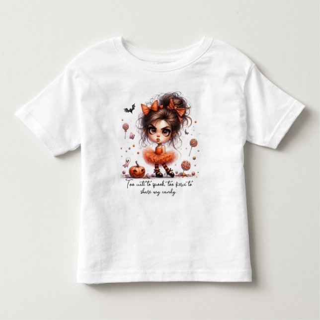 Camiseta Princesa Abóbora – Doce, Assustadora e Encantada (Frente)