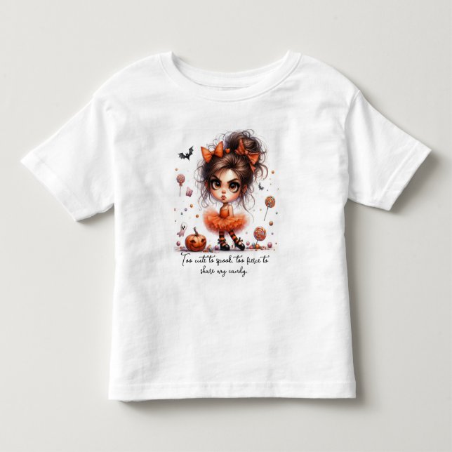 Camiseta Princesa Abóbora – Doce, Assustadora e Enfeitiçada (Frente)
