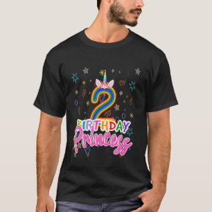 Camiseta Princesa aniversário de criança Unicórn Nascimento