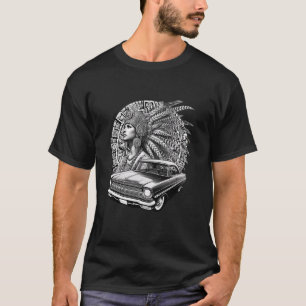 Camiseta Princesa Asteca Mulher Chicano Mexicana Calendário