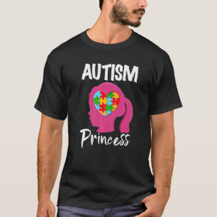 Camiseta Princesa Autismo Menina Crianças Conscientização d