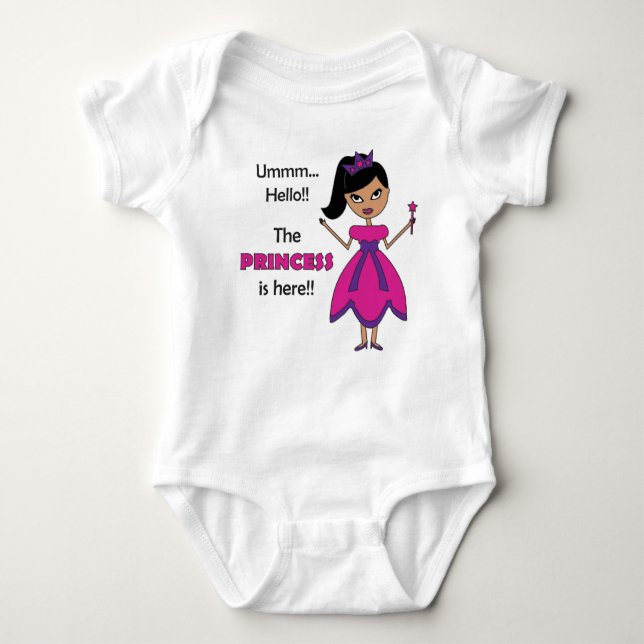 Camiseta Princesa Baby Jersey Bodycase - Menina 4 (Frente)