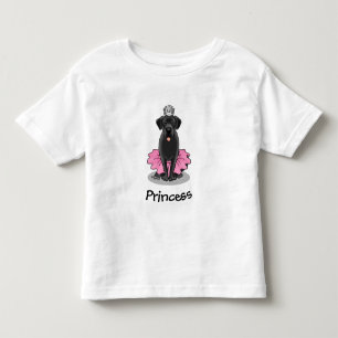 Camiseta Princesa Bailarina Cão Engraçado Labrador Retrieve