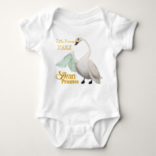 Camiseta Princesa Bebê Tutu Bodysuit da cisne