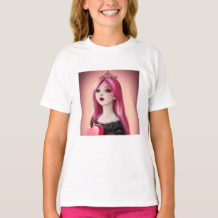 Camiseta Princesa bonito de Pink com Tiara