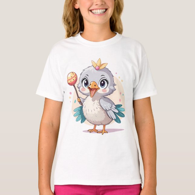 Camiseta Princesa Bons Pássaros (Frente)