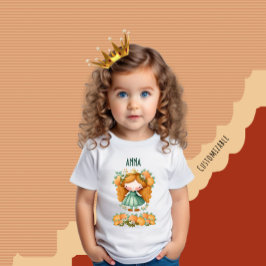 Camiseta Princesa com laranjas e flores