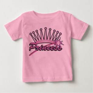 Camiseta Princesa cor-de-rosa Coroa