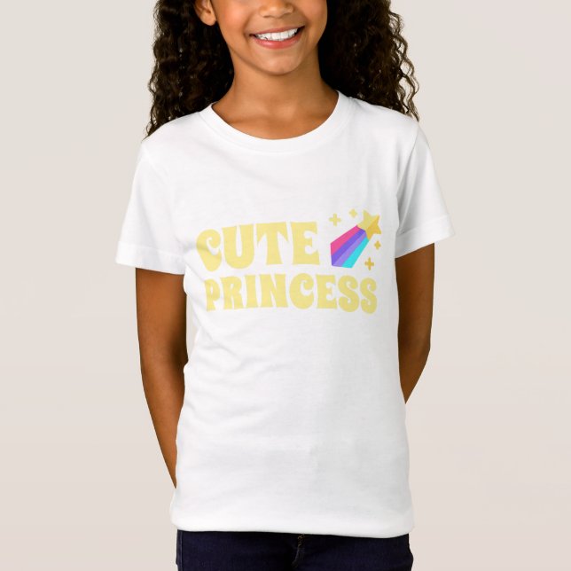 Camiseta Princesa Cutie - Estilo Real Adorável (Frente)