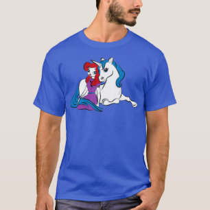 Camiseta Princesa da Cabeça Vermelha do Unicórnio