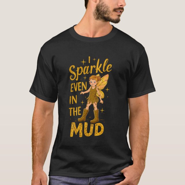 Camiseta Princesa da Corrida na Lama Eu Brilho Mesmo na Lam (Frente)