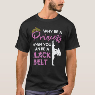 Camiseta Princesa da Faixa Preta Garota de Karatê