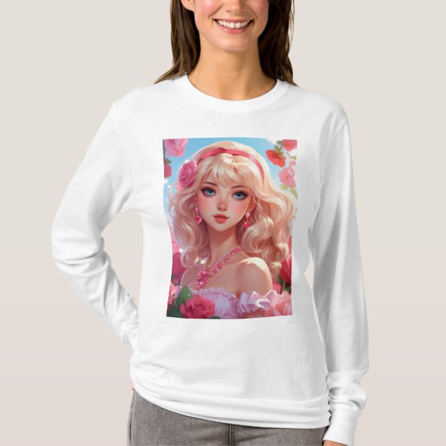 Camiseta Princesa da flor (Frente)