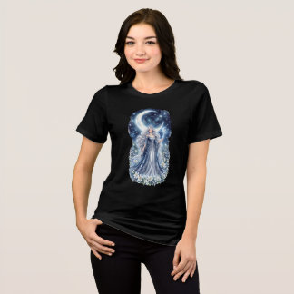Camiseta Princesa da Lua Fantasia Celestial Arte em Aquarel