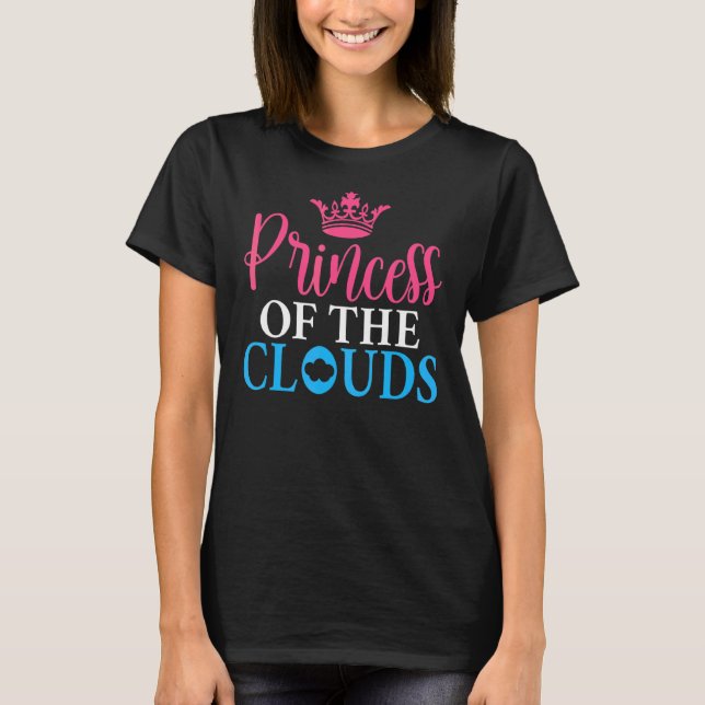 Camiseta Princesa Das Nuvens Meteorologia Do Batimento Mete (Frente)