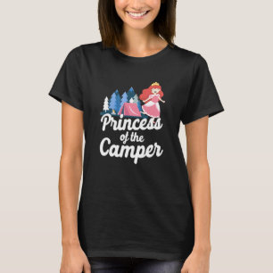 Camiseta Princesa de Acampamento da Tenda da Família Camper