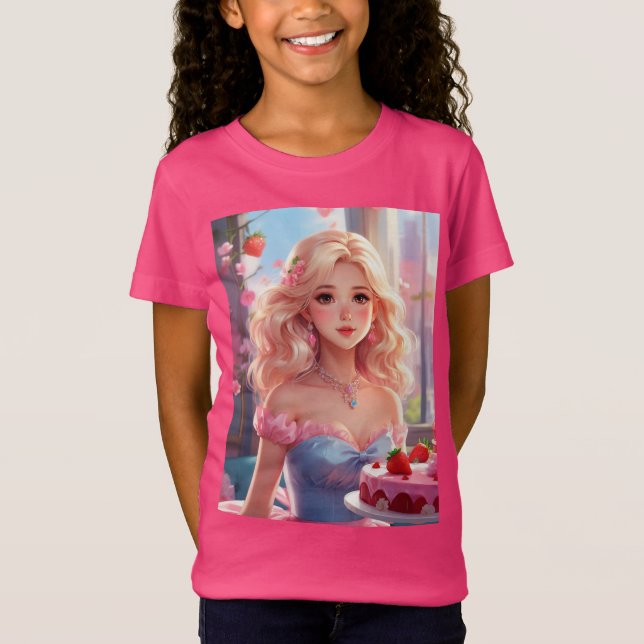 Camiseta Princesa de aniversário (Frente)