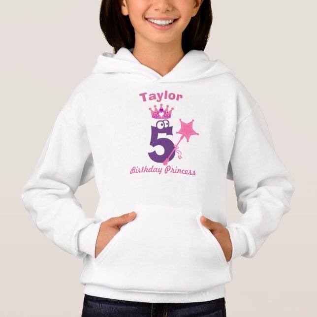 Camiseta Princesa de aniversário (Frente)