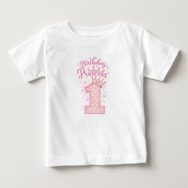 Camiseta Princesa de Aniversário 1 (Frente)