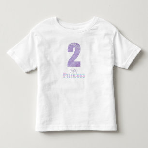 Camiseta Princesa de Aniversário 2 Anos de Idade