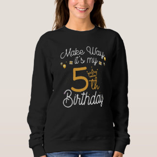 Camiseta Princesa de aniversário de 5 anos, faça o caminho